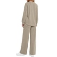 thumbnail image 4 of Fantaslook Two Piece Sets for Women Fall Travel Vacation Outfits Wide Leg Pants Lounge Sets Dressy Matching Sets Womens Sweatsuits, 4 of 10