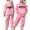 Pink2, variant on KHONTS Girls Letter Printed Hooded Sweatshirts and Sweatpants Pullovers Outfits, 2 Piece, Sizes 2-13 Years