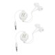 thumbnail image 3 of 2pcs mp3 dual retráctil retráctica auriculares auriculares auriculares aislantes de ruido con sonido transparente portátiles y cómodos auriculares con cable para viajes deportivos y uso diario, 3 of 4