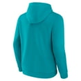 thumbnail image 3 of Men's Aqua Miami Dolphins Primary Logo Fleece Pullover Hoodie, 3 of 3