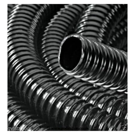 2" Black Kink-Free Pond Hose - 10Ft Spiral Tubing for Water Features
