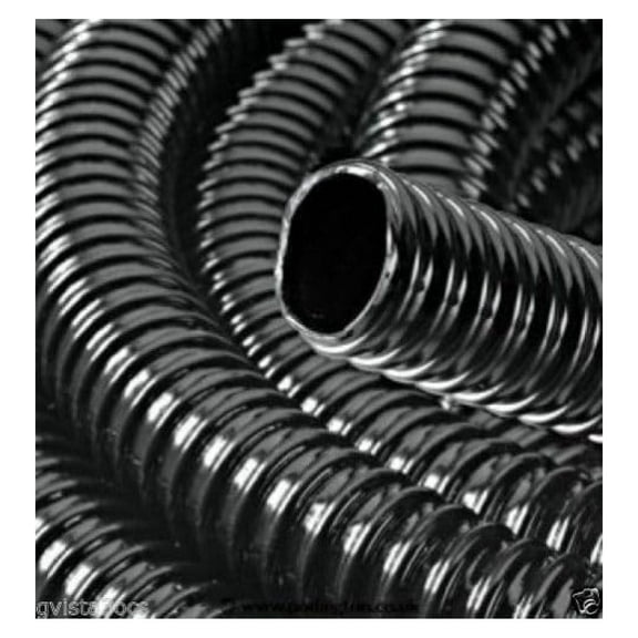 2" Black Kink-Free Pond Hose - 10Ft Spiral Tubing for Water Features