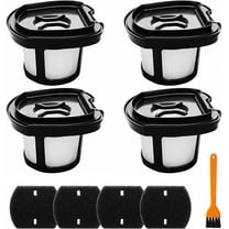 4 Pack 2284w Vacuum Replacement Filter for Bissell Pet Hair Eraser Filter Hand Vacuum 2284W 2390 2389 2390A, Compare to Parts # 1614212 1614203 1614204, 4 Mesh Filters and 4 Foam Filters