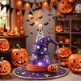 thumbnail image 4 of Musbetu 1/3Pcs Witch Hat Night Light LED Halloween Party Decoration Multipurpose Spooky Fun Light-Up Witch Hat Ornament, 4 of 7