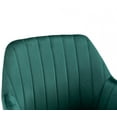thumbnail image 6 of Mainstays Dining Chair in Green Velvet with Gold Legs, 2 Pack, 6 of 7
