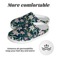 thumbnail image 6 of Wukai Lilies Flowers Print Women's Indoor Bedroom Slipper Slip On Shoes, Unisex House Shoes with Anti-Skid Sole for Men, Gift for Women Men-39/40, 6 of 7