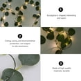 Masteelf 2m Artificial Eucalyptus Leaves Light String 20-LED Vine Fairy ...