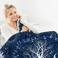 thumbnail image 5 of Paready Tree of Life Blanket Flannel Sun and Moon Blanket Vintage Viking Throw Blanket Retro Astrology Fleece Blanket for Adults Kids Cozy Tree of Life Plush Blanket for Couch Sofa Camping (30"x40"), 5 of 7