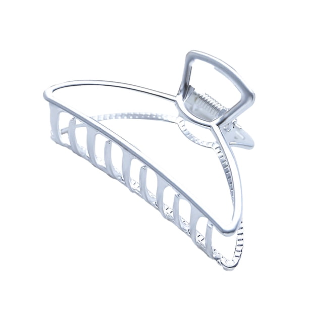 Clip de garra estilo simple agarre portátil pulpo shurdy aleación exquisita alfileres de cabello accesorios de decoración geométrica Barrettes para mujeres plateado/arco Inevent AP009384-05