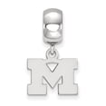 thumbnail image 2 of FB Jewels 925 Rhodium Plated Sterling Silver Michigan (Univ Of) Extra Small Dangle Bead Charm, 2 of 3