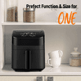 thumbnail image 7 of Compact Digital Air Fryer, 3 Qt, Black, Stain Resistant, Dishwasher-Safe Basket, 900 Watts, Rapid Air Circulation, 7 of 7