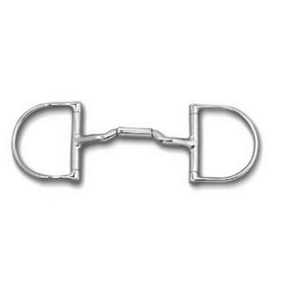 Myler Dee without Hooks and Mullen Low Ported Barrel MB 06 (Stainless Steel, 4.5")