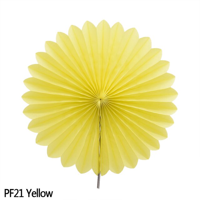 Abanicos de papel de seda recortados de Color, flores colgantes, manualidades de papel para fiesta de boda, Decoración de cumpleaños, suministro, 10-30cm, 5 unidades