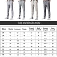 thumbnail image 2 of Men's Quick-drying Stretch Pants Solid Color Mid-waist Loose Fit Breathable Trousers, 2 of 5