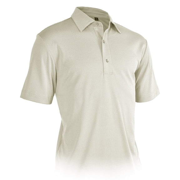Monterey Club Men's Eagle Jacquard Texture Solid Golf Polo Shirt #3621