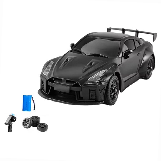 Modelo de coche de deriva RC a escala 1:16, vehículo, regalo de cumpleaños, juguete eléctrico, recuerdo de fiesta Negro