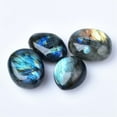 thumbnail image 4 of Elongated Blue Moonstone Palm Stone Handheld Crystal Mineral Ore for Relaxation Energy Healing Meditation Display or Play, 4 of 5