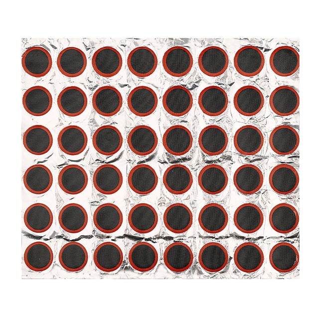 48PCS Bike Tire Patch with Rubber Quick Repair for Mountain Bike Road Bike Durable Material 48 Patches