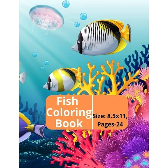 Fish Coloring Book: Kids and Adults Creative Fish Coloring Book.