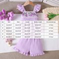thumbnail image 3 of KPOPLK Toddler Girl Summer Clothes 2 Piece Tank Top and Short Set 6 9 12 18 24 Months Girls Outfits with Pockets(3-4 Years,Purple), 3 of 8