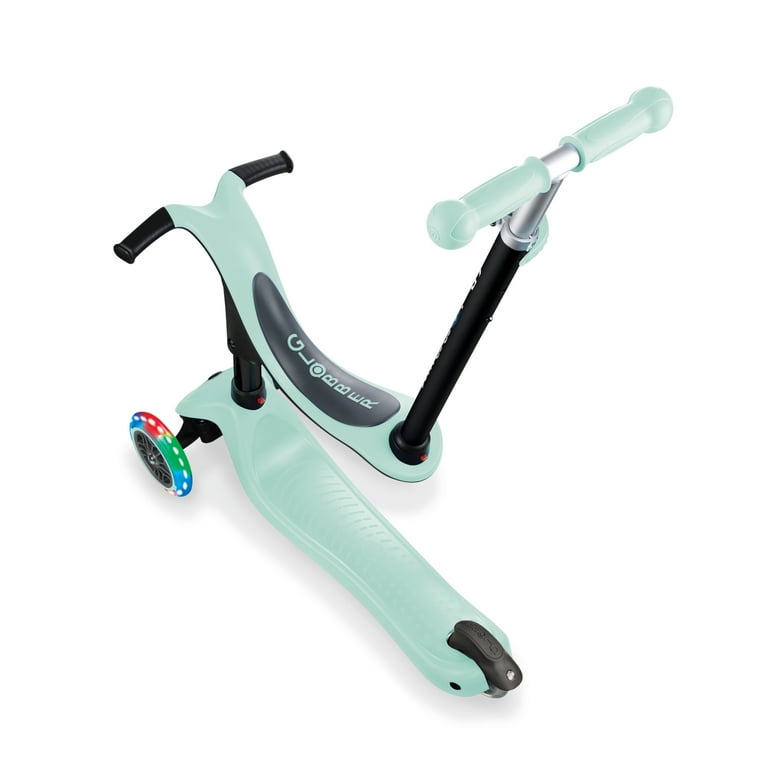 GLOBBER GO-UP DELUXE ミントグリーン Sit-and-Ride Scooter: GO•UP DELUXE LIGHTS – Globber