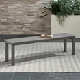 thumbnail image 2 of Liberty Furniture Plantation Key Aluminum Outdoor Dining Bench in Gray Granite, 2 of 6