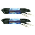thumbnail image 2 of 2 Pack 25 FT Audio PA DJ AMP 1/4" to 1/4" Male Shielded Jack Mono Plug Cables, 2 of 2