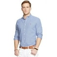thumbnail image 2 of POLO RALPH LAUREN 710548535007: Men's Gingham Oxford Shirt, Blue/White, 2 of 9