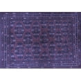 thumbnail image 1 of Ahgly Company Machine Washable Indoor Rectangle Persian Blue Traditional Area Rugs, 8' x 12', 1 of 4
