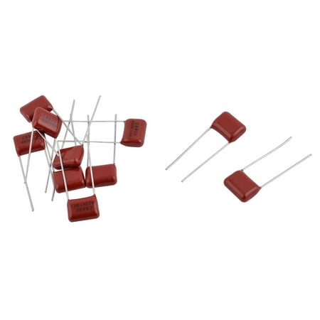 10 Pieces Through Hole Polypropylene Film Capacitors AC400V 0.1uF