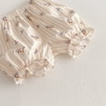 thumbnail image 5 of WERYOUNG Tenues d'Été Confortables pour Filles et Garçons, Robe à Manches Volantées Imprimée Dessin Animé, Ensemble Haut et Short, Tenue de Maison Adorable pour Enfants, Beige, 3-4 Ans, 5 of 5