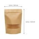 thumbnail image 4 of EeaseMX 50 bolsas de papel kraft con válvula reutilizables, para alimentos, té y sellado con ventana, 4 of 8