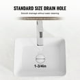 thumbnail image 6 of VEVOR Rectangle Vessel Sink, 16" x 12" Bathroom Vessel Sink Countertop, White Ceramic Bathroom Sinks Above Counter, Modern Style, Bright and Elegant, Well-Packaged for Bathroom, Hotel, Toilet, RV, 6 of 9