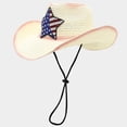 thumbnail image 2 of ibiyuan Sun Hats for Women,Summer Straw Bucket Hat For Men Women Unisex Breathable Outdoor Sun Hat Adjustable Drawstring Casual Wide Brim Beach Hat, 2 of 2