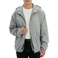 thumbnail image 6 of LELINTA Mens Big and Tall Coach Jacket Waterproof Windbreaker Active Sportswear Drawstring Hooded Zip-Up Sport Windbreaker, Black, 6 of 7