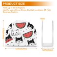 thumbnail image 3 of Cats and Watermelons Napkin Holder for Table Clear Napkin Stand Paper Holder Acrylic Organizer Dispenser Napkins for Dinner Kitchen Restaurant Room, 3 of 8