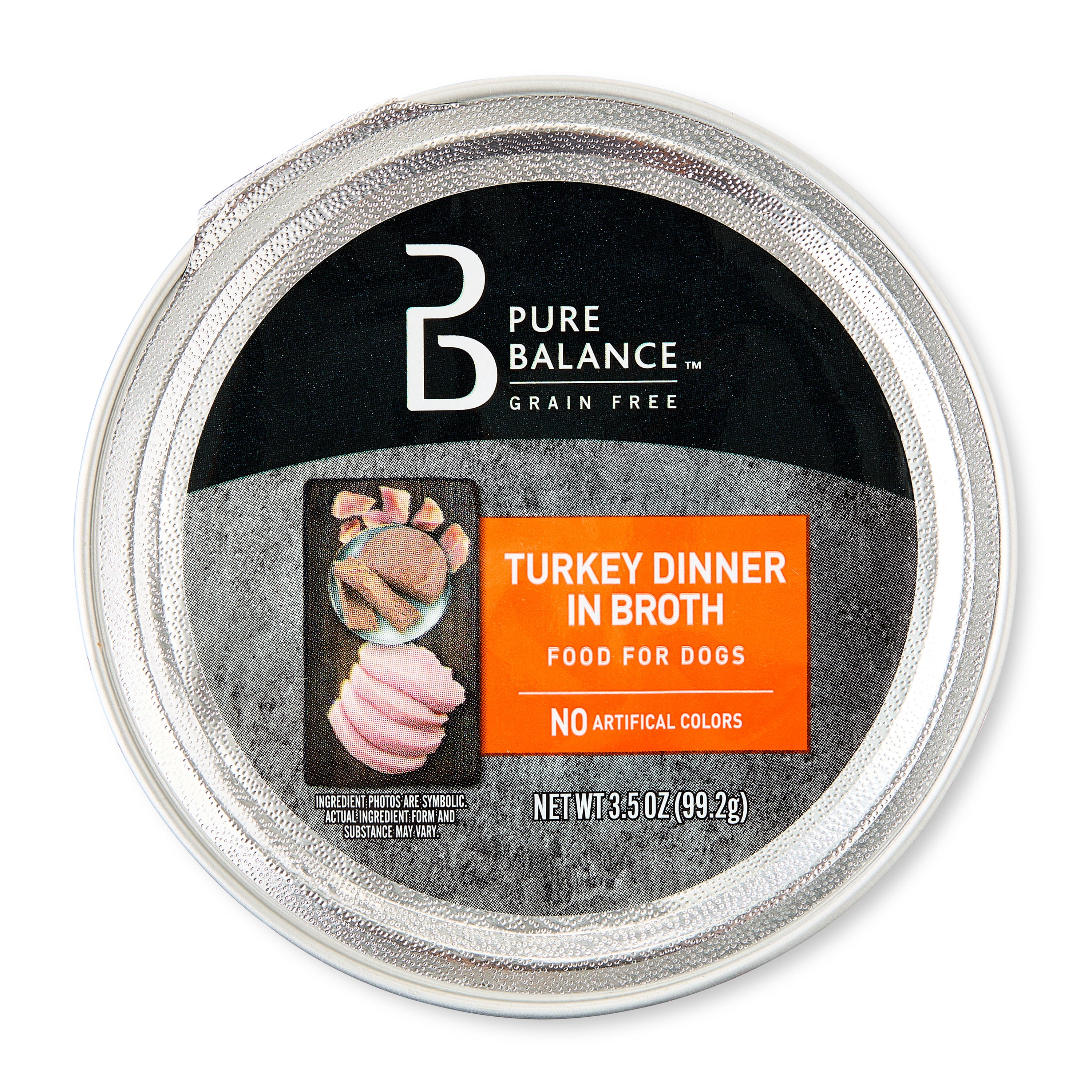 (15 pack) Pure Balance Grain-Free Turkey Dinner in Broth Wet Dog Food, 3.5 oz Tray