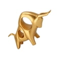thumbnail image 3 of Golden Ox Sculpture, Fighting Bull Sculpture Exquisite Wide Application  For Office, 3 of 8
