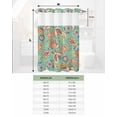 thumbnail image 6 of No Hook Shower Curtain with Snap in Liner, Vintage Colorful Paisley Flowers Traditional Floral Teal Shower Curtains for Bathroom, Washable Shower Curtain Liner Set with Mesh Top Window, 36"x72", 6 of 6