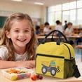 thumbnail image 4 of Kuiaobaty Cartoon Truck Print Backpack and Lunch Bag Set for Boys 8-12 InsulatedLunch Bag with Pencil Bags Lightweight Backpack Pencil Pouch with Zipper for School, 4 of 7