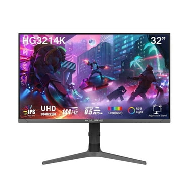 Haurve 32" UHD 4K 144Hz Gaming Monitor with Height Adjustable Stand, 3840 X 2160 Pixel,Black,1 Pack