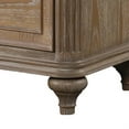 thumbnail image 4 of Lyla Nightstand w USB- 2 Drawers- Rustic Oak Solid Wood Frame- 30 Inch, 4 of 6