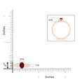 thumbnail image 4 of ANGARA Natural Prong-Set Solitaire Ruby Split Shank Ring in 14K Rose Gold for Women (Size-6x4mm) | July Birthstone, Birthday, Anniversary, Jewelry Gift for Women | Natural Ruby Ring, 4 of 8