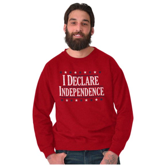 American Freedom Declare Independence Sweatshirt for Men or Women Brisco Brands 2X