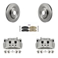 thumbnail image 1 of Transit Auto Front Disc Brake Caliper Rotors and Ceramic Pads Kit for Car Grand Caravan Dodge Chrysler Pacifica Voyager KC8-100018N, 1 of 11