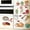 Color, variant on Darzheoy Refrigerator Stickers Cute Cartoon Design for Kitchen Restaurant Decoration Self-Adhesive Wallpaper for Cabinet and Appliance Easy Apply Home Decor