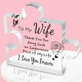 thumbnail image 2 of Lilixerw Valentine's Gifts for Wife,Engraved Acrylic Block Puzzle Wife Gift,Cute Wife Gifts from Husband,Novelty Birthday Paperweights,Christmas,Cool for Women, 2 of 4