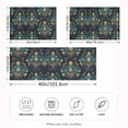 thumbnail image 2 of Yayeee Pillowcase Queen Size Set of 2 Satin Wrinkle Resistant Envelope Pillow Case, Gold Peacock Pattern, 2 of 8