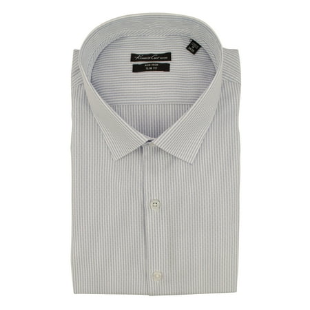 New York Men's Slim Fit Long Sleeve Dress Shirt EB 17 (32/33)