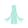 thumbnail image 5 of Alvivi Kids Girls Chiffon Jumpsuit Sleeveless High Waist Wide Leg Princess Romper Maxi Jumpsuit Birthday Party Clothing Mint Green 12, 5 of 6